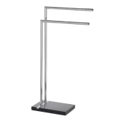 WENKO 20461100 - Stalak za peškire NOBLE 45,5x82 cm hrom/crna