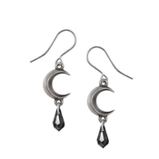 Uhani ALCHEMY GOTHIC - Tears Of The Moon - Dark Tear - E477B
