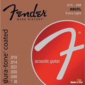 Fender 880XL 80/20 Dura-Tone Coated Acoustic Strings 10-48