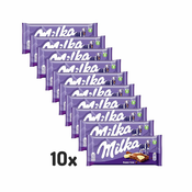 MILKA Cokolada Mlecna i bela 100g, 10 komada