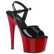 Pleaser Adore-709 Blk Pat/Red 42