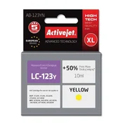 Activejet AB-123YN Črnilo (nadomestno za Brother LC123Y/121Y), rumeno, 10 ml