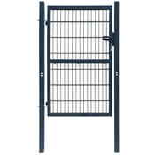 vidaXL 2D Vrata za Ograjo (Enojna) Antracitno Sive Barve 106 x 170 cm