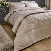 Bež prešito pregrinjalo iz damasta 240x260 cm Damask Jacquard – Catherine Lansfield