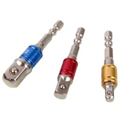 Set adaptera za odvijac HBM - 9575, 3 dijela, 1/4, 3/8, 1/2