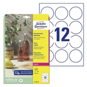 ETIKETE AVERY ZWECKFORM L7877-25 FI60 mm SVETLEČE TRANSPARENTNE
