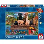Schmidt Puzzle Pasja družina ob jezeru 1000 kosov