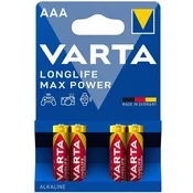 Varta Pakiranje od 4 baterije Longlife Max Power AAA / LR03