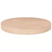 Okrugla stolna ploca O30x4 cm netretirana masivna hrastovina