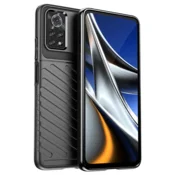 Silikonski ovitek Tunder Armor za Xiaomi Poco X4 Pro - črn