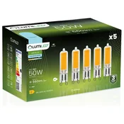 LUMILED 5x G9 LED žarnica v kapsuli 5W = 50W 560lm 6500K hladno 360° FILAMENT