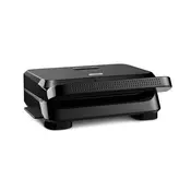 DeLonghi MultiGrill Easy Compact Grill Electric 80 W 220 - 240 V Integrated Oil Collecting Container Black SW12A.BK
