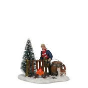 Dekorativna figura Ribič in ogenj, 7cm