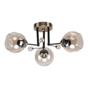 Mitea M11039-3 plafonski luster sa 3 staklene kugle, crni, 3xE27