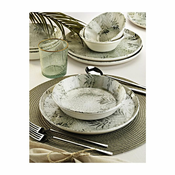 18-delni jedilni servis, siva/porcelan