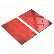 shumee Dekorativne steklene deske za rezanje in serviranje Rdeče deske 2x30x52 cm