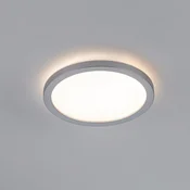LED-plošča Paulmann Atria Shine, krom, premer 19 cm, 3000 K, vklop/izklop, IP20 - Dnevna soba/jedilnica - Sodobni - mat krom, bela - Plastika