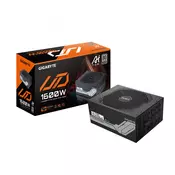 GIGABYTE UD1600PM PG5 AI TOP napajalna enota 1600 W 20+4 pin ATX ATX Črna