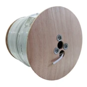 Gembird kabl-coax-rg6/300 white (x553) koaksialni kabl rg6 bez konektora, conductivity18%,6.5mm,300m