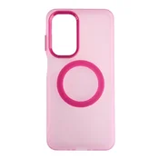 Silikonska futrola Magsafe FLURO COLOR Samsung S24/S25 ROZE