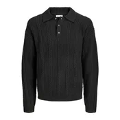 JACK & JONES Pulover JJGAVIN črna
