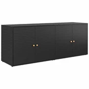 Vidaxl Vrtna omara za shranjevanje 198x55,5x80 cm poli ratan