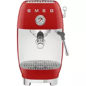 SMEG ECF03RDEU Kavni aparat z RDEČim 50. filterjem, slog let.