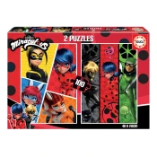 Sestavljanka Magic Ladybug in črna mačka/2x100 kosov