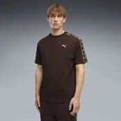 PUMA Essentials Elevated Tape Relaxed Tee Men, Men, Chocolate Fondue, XS