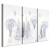 shumee Slika na italijanskem platnu 90 x 60 cm triptih - skandinavski slog - narava Slika na italijanskem platnu 120 x 80 cm triptih - skandinavski slog - narava