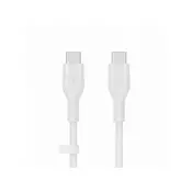 Belkin kabel, silikon, USB-C - USB-C 2.0, 3M, bijeli (CAB009bt3MWH)