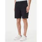 Calvin Klein Jeans Kratke hlače iz tkanine LV04RF617G Črna Regular Fit