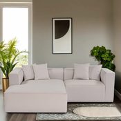 ATELIER DEL SOFA Ugaona garnitura Mora XL Corner Right (L1 CHLRight) Ecru
