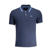 LA MARTINA MEN'S BLUE SHORT SLEEVED POLO SHIRT