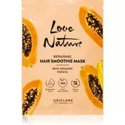 Oriflame Love Nature Organic Papaya regeneracijska maska za lase 30 ml