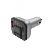 HAMA Bluetooth FM transmiter/upaljač za cigarete punjač - USB +Type-C + MP3 + čitač kartice + PD + QC 3.0 - Srebrna / crna