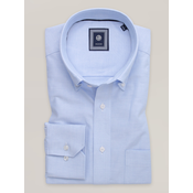 Moška classic svetlo modra srajca z gladkim vzorcem 16179