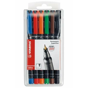 Stabilo OHP FLOM.PERMANENT 841 SET 1/6*S 0,4 mm