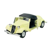 shumee WELLY STARODOBNI AVTOMOBIL CITROEN 11B TRACTION AVANT CABRIO BEŽ S STREHO 1:34 98878