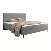 Boxspring krevet Providence 200 (Polo 894) Bracni, Boxspring, Siva, 140x200, Tkanina, Dostupno, 141x208x104cm