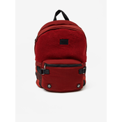 Red Backpack with Faux Fur Diesel - Mens