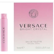 Versace Bright Crystal Darčeková sada, toaletná voda 90ml + toaletná voda 5ml + sprchový gél 100ml + telové mlieko 100ml Toaletna voda 1ml