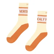 Nogavice YY Vertical Old School Vibes, oranžne/bele (M (EU 39-42))