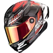 Scorpion EXO-RACE Air Kobra FIM2 full face motociklisticka kaciga crno-crvena
