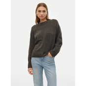 VERO MODA Pulover VMBoom  pikčasto rjava