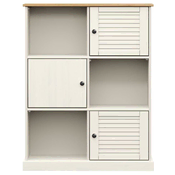 Regal za knjige VIGO bijeli 90x35x114,5 cm od masivne borovine
