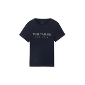 TOM TAILOR Majica mornarska/bela