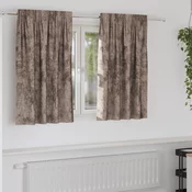 Baršunaste zavjese 2 pcs Boja cappuccina 140 x 140 cm Baršun