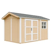 Timbela Vrtna hišica vrhunske kakovosti 8,68 m2 - V252x250x412 cm - s tlemi in bitumenskimi ploščicami - TIMBELA M914A-HARVEST HONEY, (5000117200)