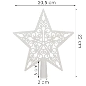 Springos CA1278 BOŽIČNI OKRASKI ZVEZDA 20,5 x 21,5 CM